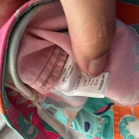 Trina Turk Multicolor Retro Floral Paisley Cropped Pants - 10 - Picture 9 of 9